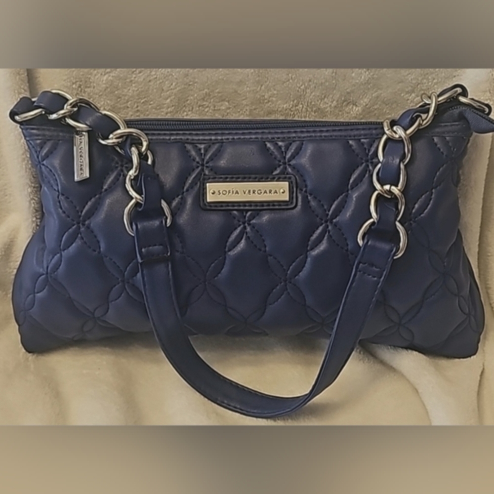 Sofia Vergara blue shoulder bag.Excellent condition!